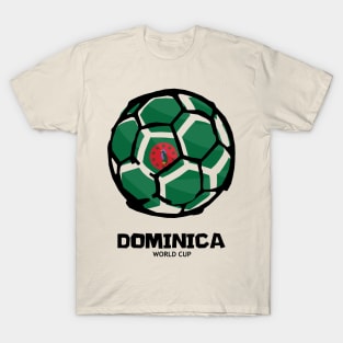 Dominica Football Country Flag T-Shirt